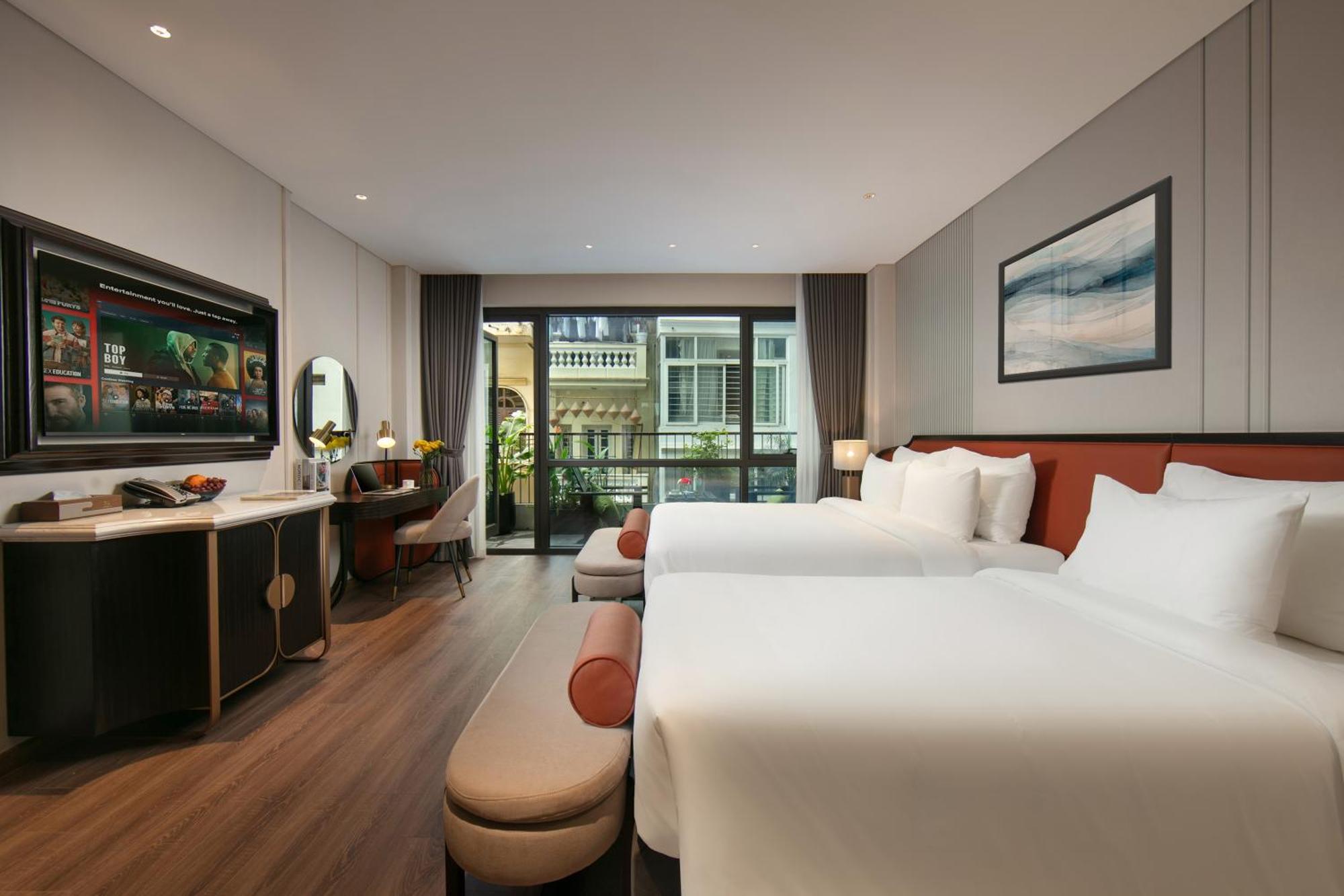 Le Premier Hotel & Rooftop Bar Hanoi Buitenkant foto